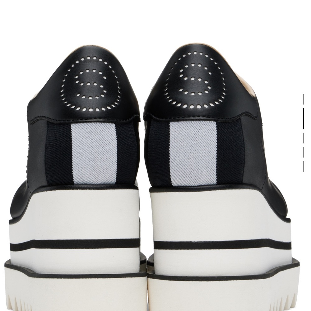 Stella McCartney Black and White Platform Shoes - Picture 2 of 13
